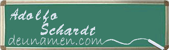 Adolfo Schardt Visitenkarte